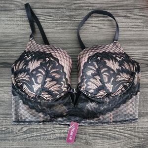 Adore Me Black Camilla Lace Bustier